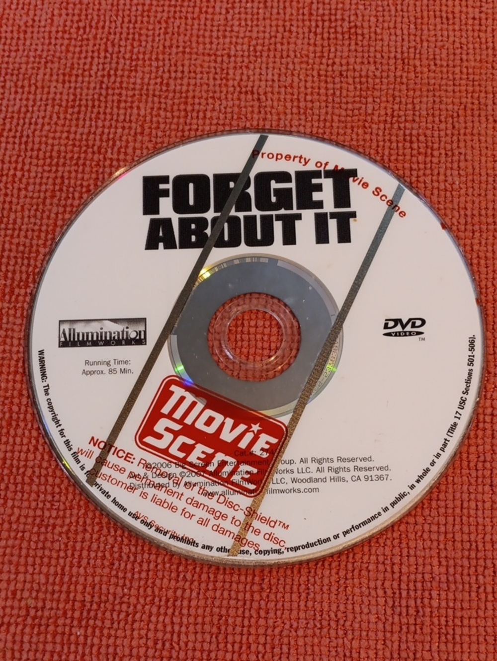 2/$8 Forget About It DVD *NO CASE*